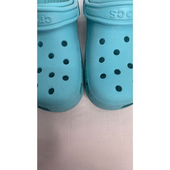 CROCS Turquoise Unisex Slip on Clogs Shoes Sandals Women's 8 - Picture 7 of 11